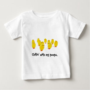 Camiseta De Bebé Chillin del imán del polluelo con mi ropa