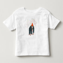 Camiseta De Bebé Chimpancé de monos está de fiesta con animales que