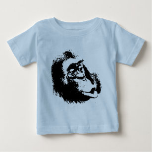 Camiseta De Bebé Chimpanzee divertido de Pop Art