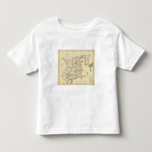 Camiseta De Bebé China, Corea (Anverso)