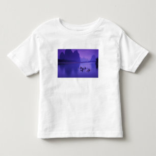 Camiseta De Bebé China, río Li. Pescadores con cormoranes.