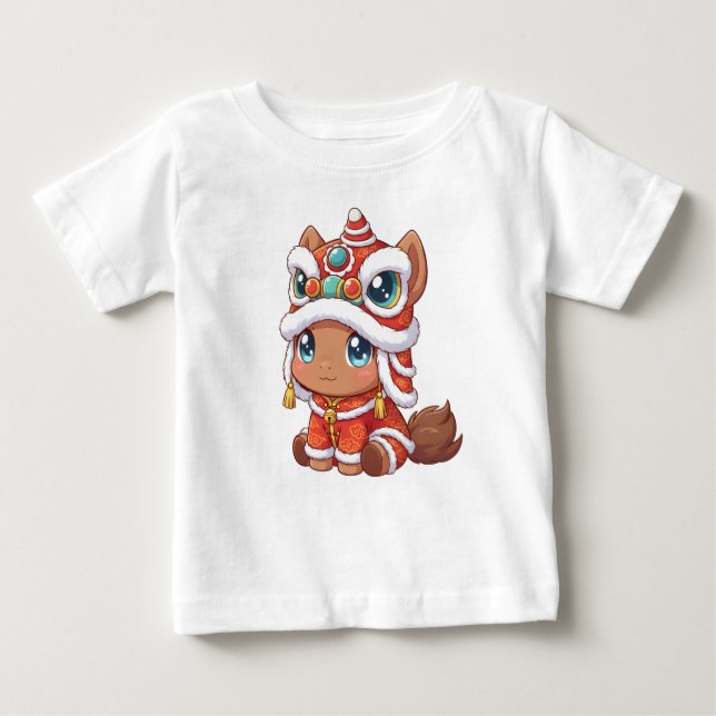 Camiseta De Bebé Chinese New Year Horse 2026 (Anverso)