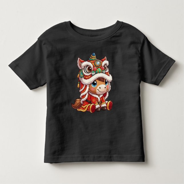 Camiseta De Bebé Chinese New Year Horse 2026 Zodiac (Anverso)