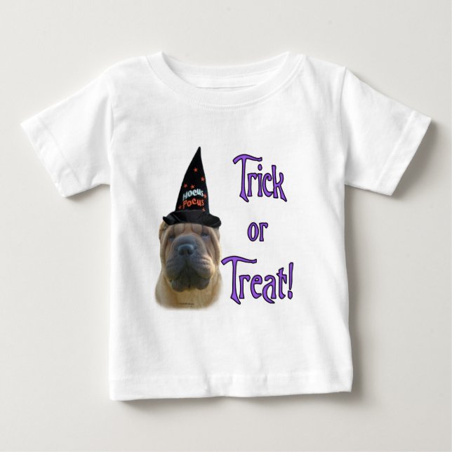 Camiseta De Bebé Chino Shar-Pei Trick (Anverso)