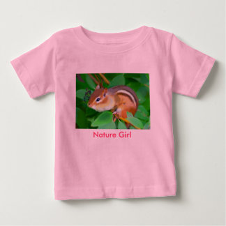 Camiseta De Bebé Chipmunk onsie, Chica de la Naturaleza