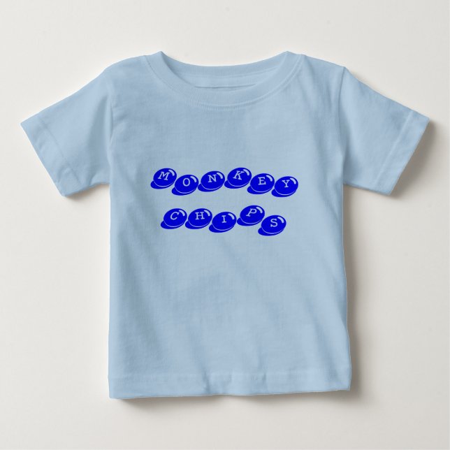 Camiseta De Bebé Chips de mono (Anverso)