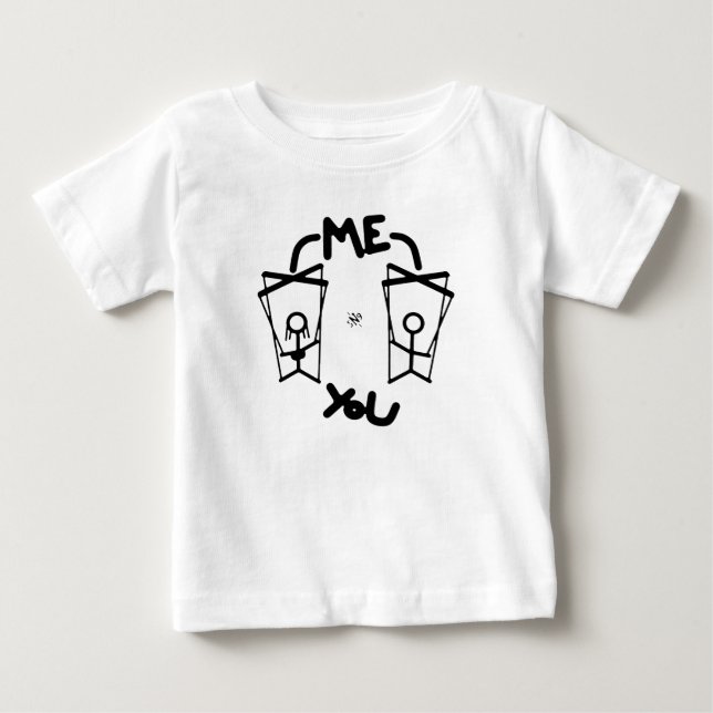 Camiseta De Bebé Chiste de dinámica entre niños y padres (Anverso)