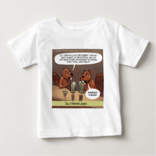 Camiseta De Bebé Chistes Tontos de Castores Dibujos Animados Divert