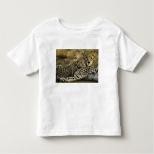 Camiseta De Bebé Chita, Acinonyx jubatus, con cachorro en Masai 2