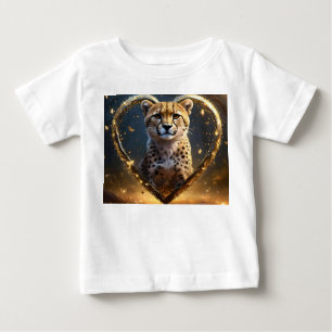 Camiseta De Bebé Chita: Un corazón de amor dorado