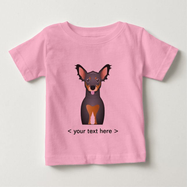 Camiseta De Bebé Chiweenie Personalizado personalizado (Anverso)
