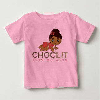 Camiseta De Bebé Choclit: 100% Melanin Baby Girl