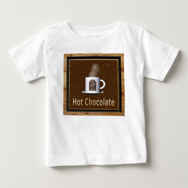 Camiseta De Bebé Chocolate caliente (Anverso)