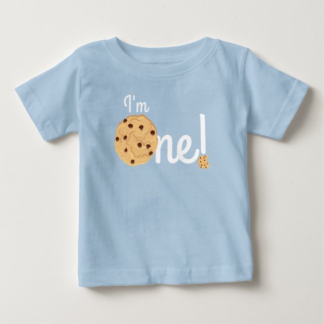 Camiseta De Bebé Chocolate Chip Cookie Niños Primer Fiesta de cumpl (Anverso)