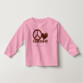Camiseta De Bebé Chocolate de amor por la paz