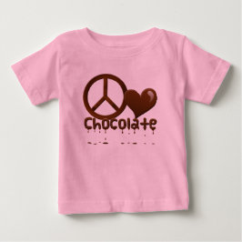 Camiseta De Bebé Chocolate de amor por la paz