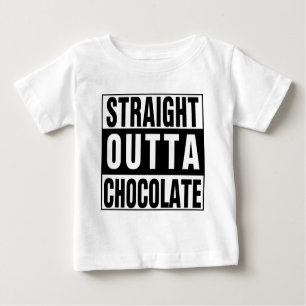 Camiseta De Bebé Chocolate directo fuera