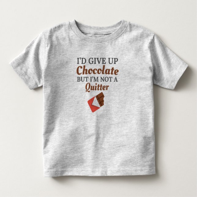 Camiseta De Bebé Chocolate Lover Yo renunciaría al chocolate pero n (Anverso)