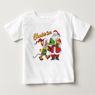 Camiseta De Bebé Chocolate Santa