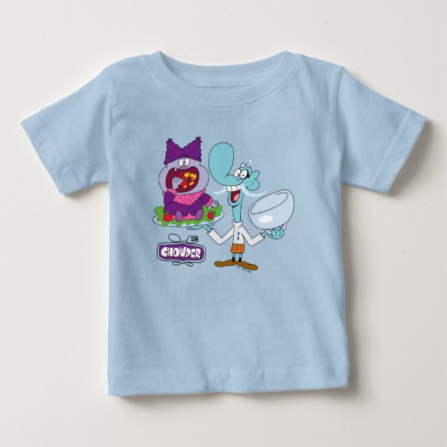 Camiseta De Bebé Chowder y Mung Daal (Anverso)
