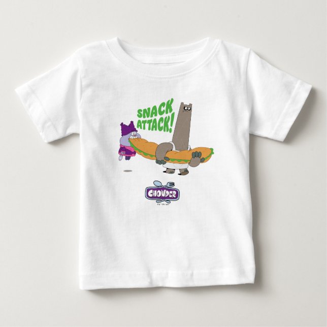 Camiseta De Bebé Chowder y Shnitzel (Anverso)
