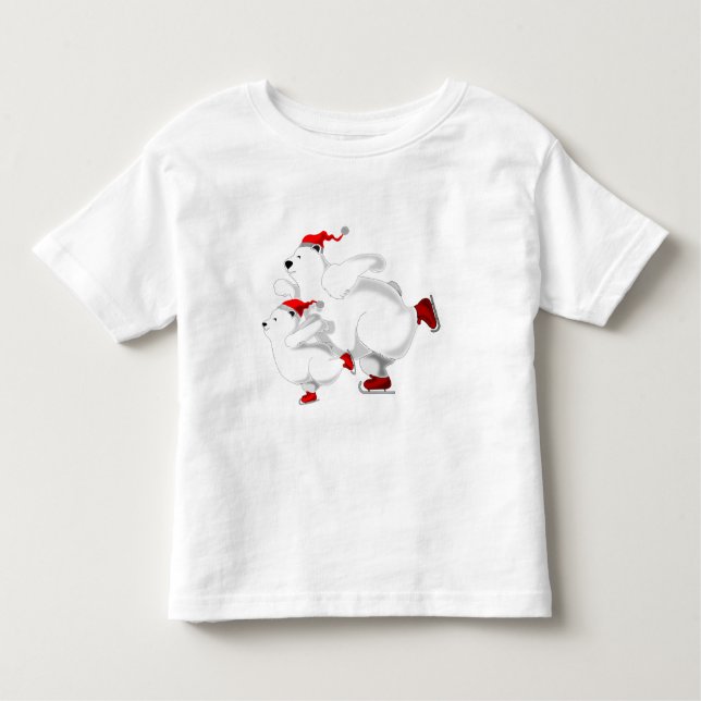 Camiseta De Bebé Chriistmas Bear Toddler T-Shirt (Anverso)