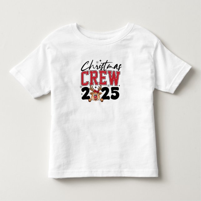 Camiseta De Bebé Christmas 2025 Crew (Anverso)