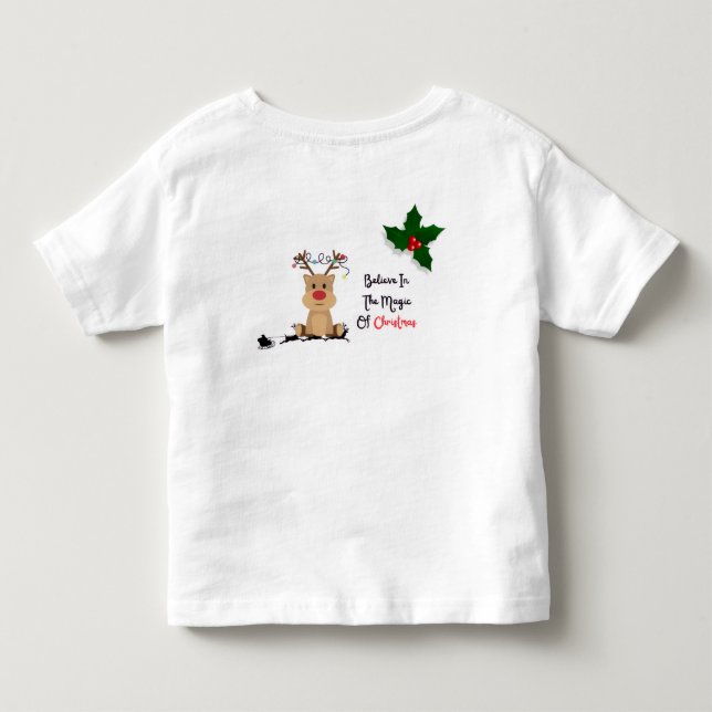 Camiseta De Bebé christmas believein the magic of christmas (Reverso)