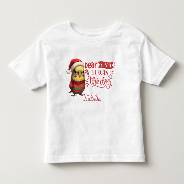 Camiseta De Bebé Christmas Cutie Chiclet Animal Art (Anverso)