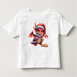 Camiseta De Bebé Christmas dragon, too cute to arrest, 
