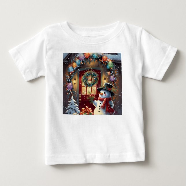 Camiseta De Bebé Christmas infant T-shirt (Anverso)