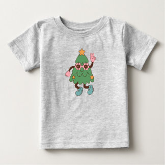Camiseta De Bebé Christmas Silly Tree