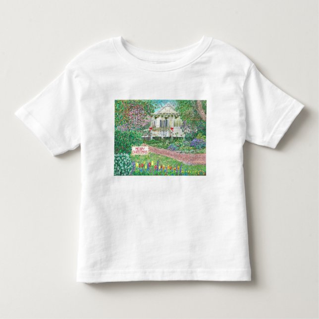 Camiseta De Bebé Christmas version of painting by Cathy Hayson (Anverso)