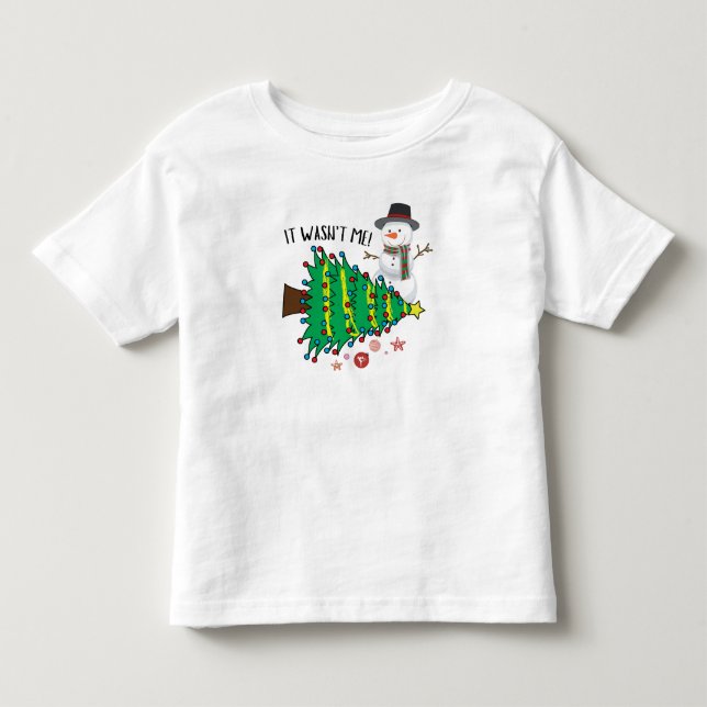 Camiseta De Bebé Christmasn Snowmen Funny (Anverso)