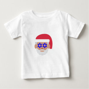 Camiseta De Bebé christmukkah santa claus emoji