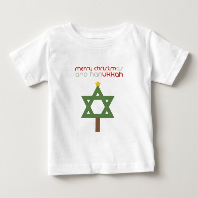 CAMISETA DE BEBÉ CHRISTMUKKAH TREE (Anverso)