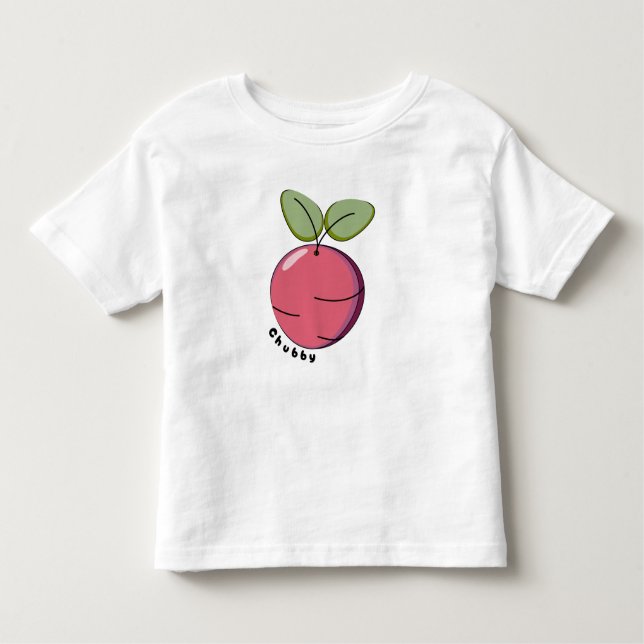 Camiseta De Bebé Chubby Beet (Anverso)