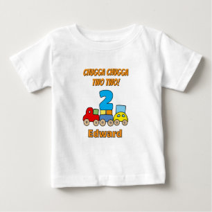 Camiseta De Bebé Chugga Chugga Dos Dos Cumpleaños Tren 2