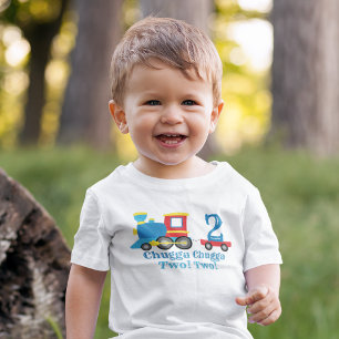 Camiseta De Bebé Chugga Chugga Two Two Tren
