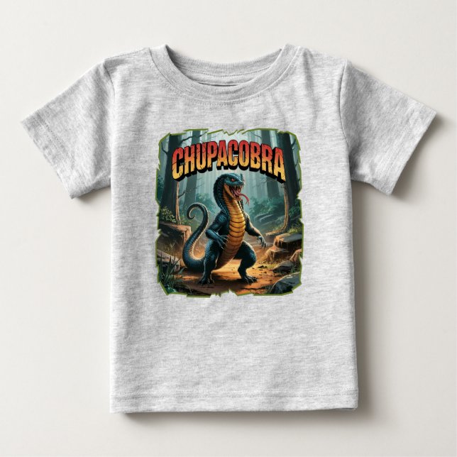 Camiseta De Bebé Chupacobra Ilustracion Combo Creature Funny (Anverso)