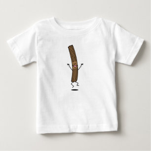 Camiseta De Bebé Churro de salto que anima