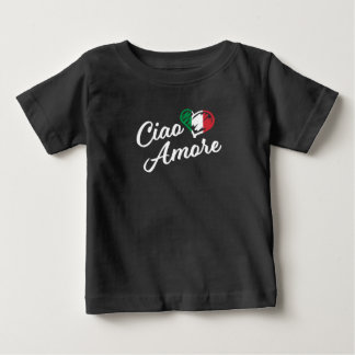 Camiseta De Bebé Ciao Amore - Italia Hola querida en italiano