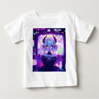 Ciberpunk gótico Demon Fantasy Anime Chica