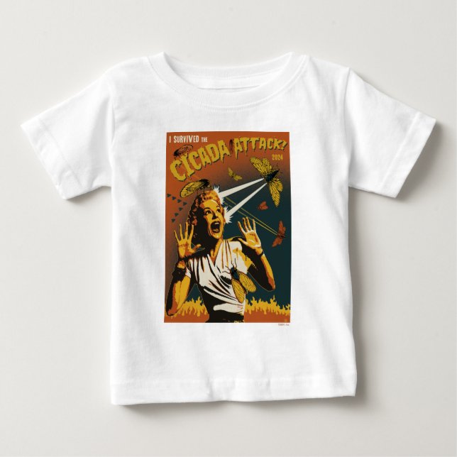 Camiseta De Bebé Cicada Gritando Señora 2024 (Anverso)