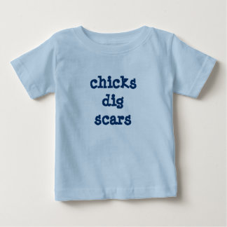 Camiseta De Bebé cicatrices del empuje de los polluelos