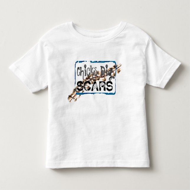 Camiseta De Bebé Cicatrices del empuje de los polluelos (estilo A) (Anverso)