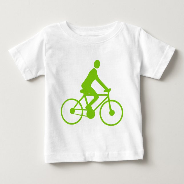 Camiseta De Bebé Ciclismo - Verde marciano (Anverso)