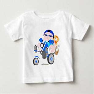 Camiseta de bebé ciclista
