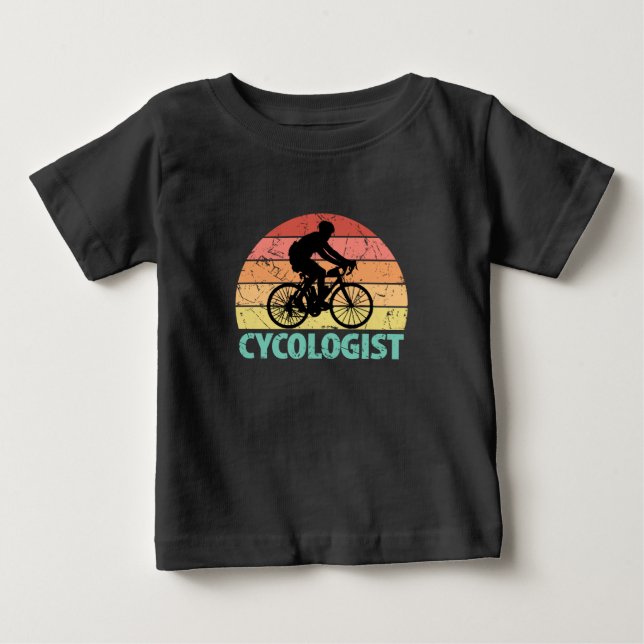 Camiseta De Bebé Ciclista divertida (Anverso)