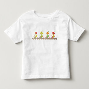 Camiseta De Bebé Ciclos de fruta, grafico crudo
